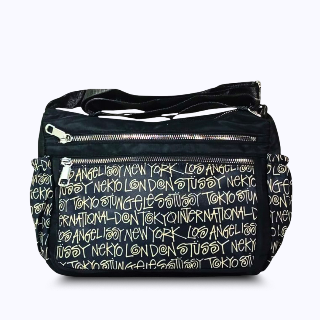Printed parachute shoulder bag - Graffiti Black hand/ shoulder bags