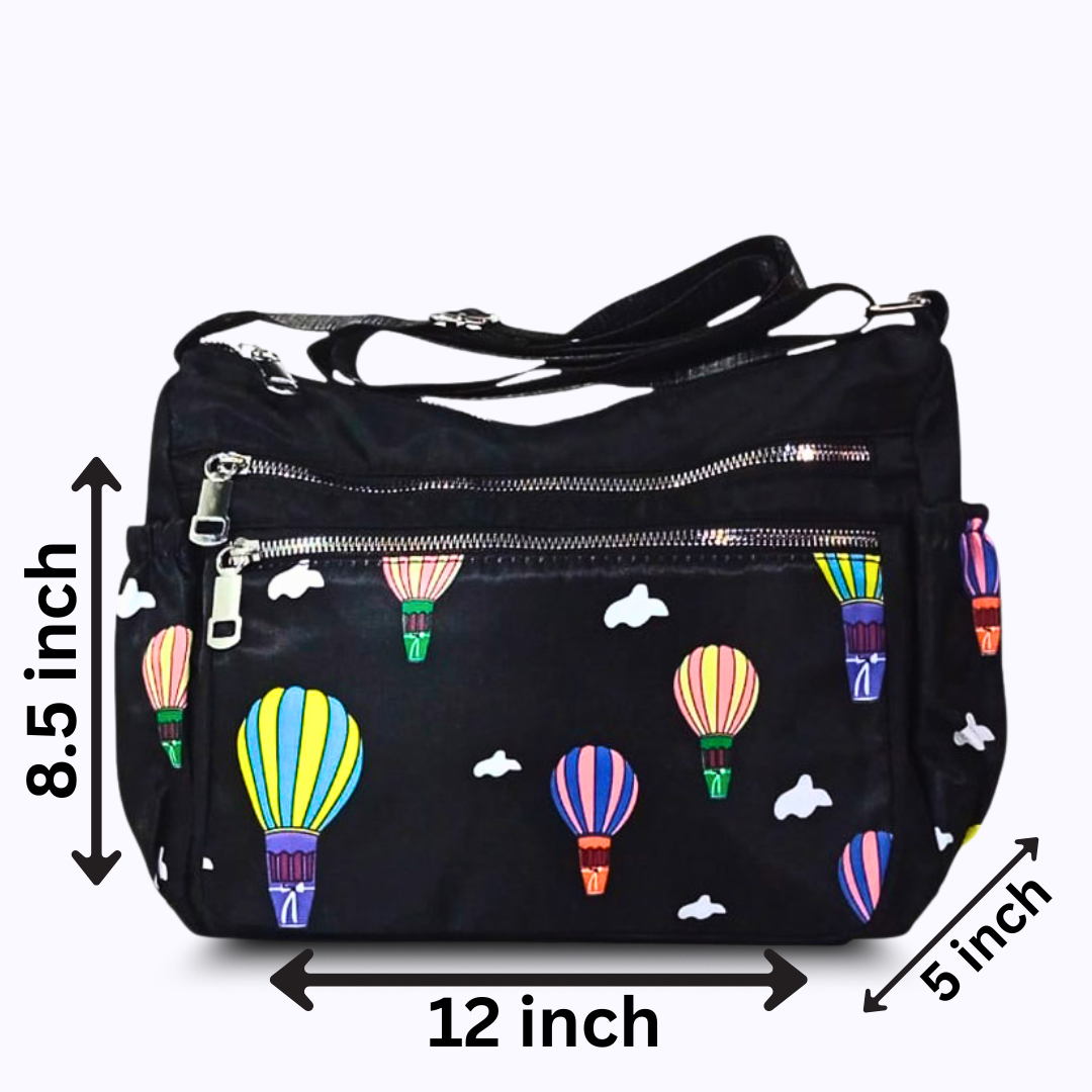 Printed parachute shoulder bag - Balloon Multicolor hand/ shoulder bags
