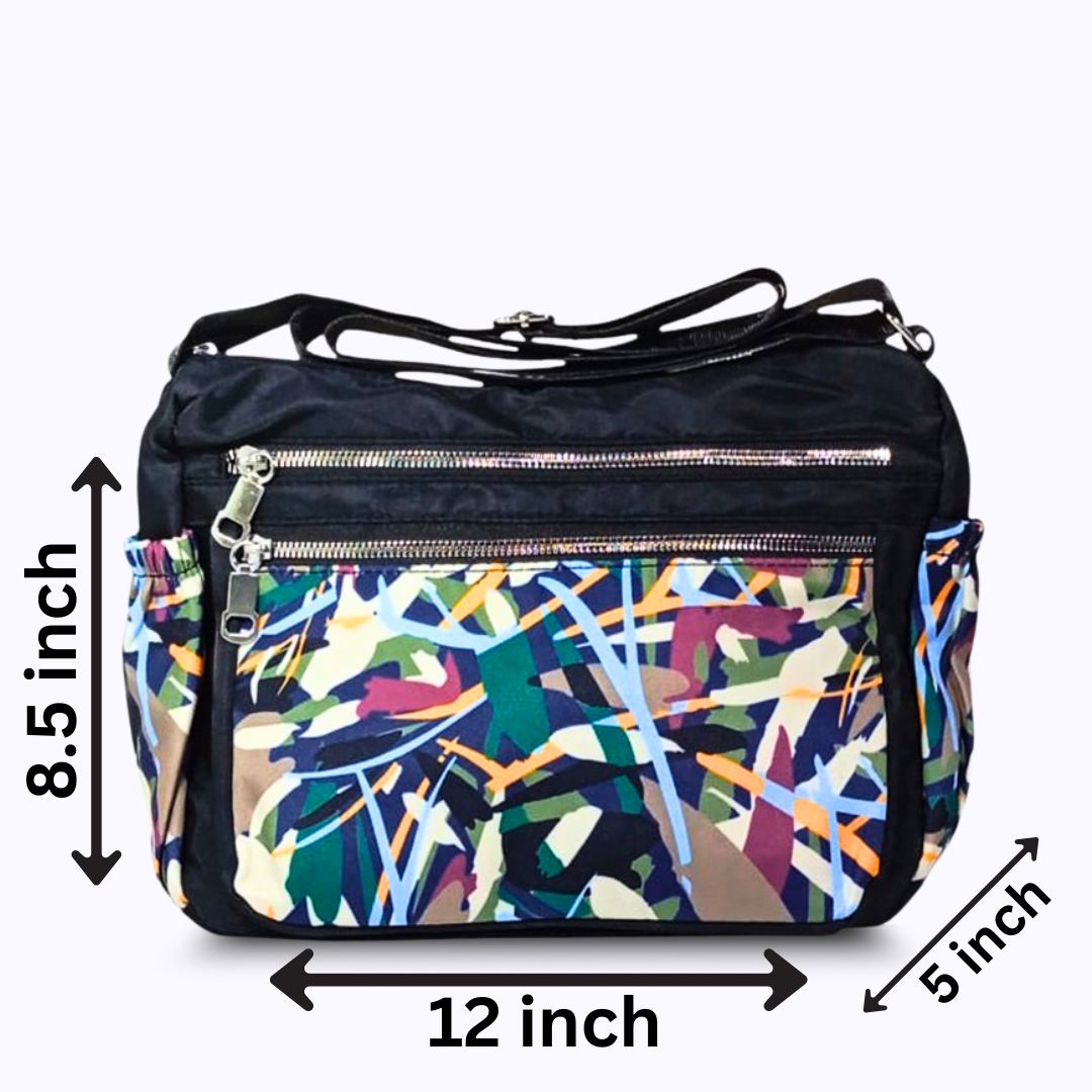 Printed parachute shoulder bag - Multi Color Multicolor hand/ shoulder bags