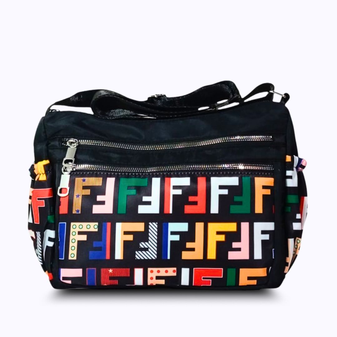 Printed parachute shoulder bag - Multicolor F Multicolor hand/ shoulder bags