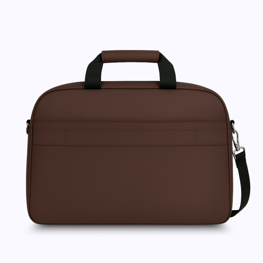 Elite faux leather sleek laptop bag