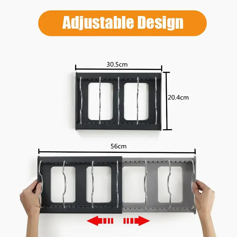 Expandable cookware organizer organizer