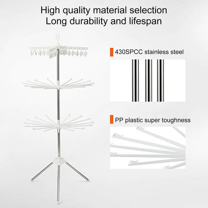 Tripod laundry dryer space saving