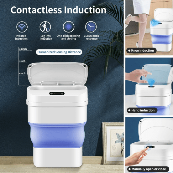 Smart Sensor, Folding Trash Can automatic
