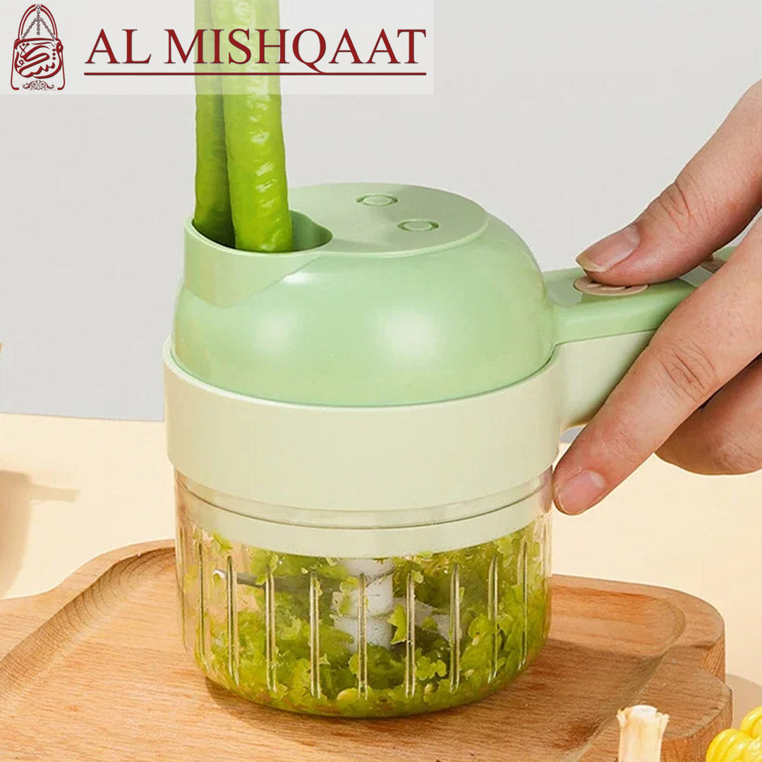 4 in 1 handheld food chopper Green kitchen accessories