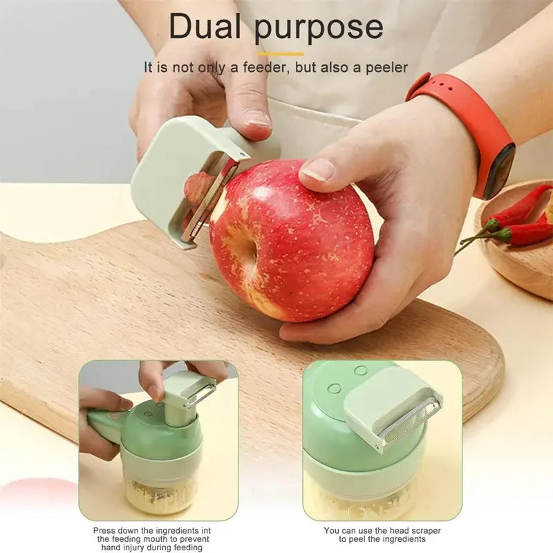 4 in 1 handheld food chopper kitchen accessories