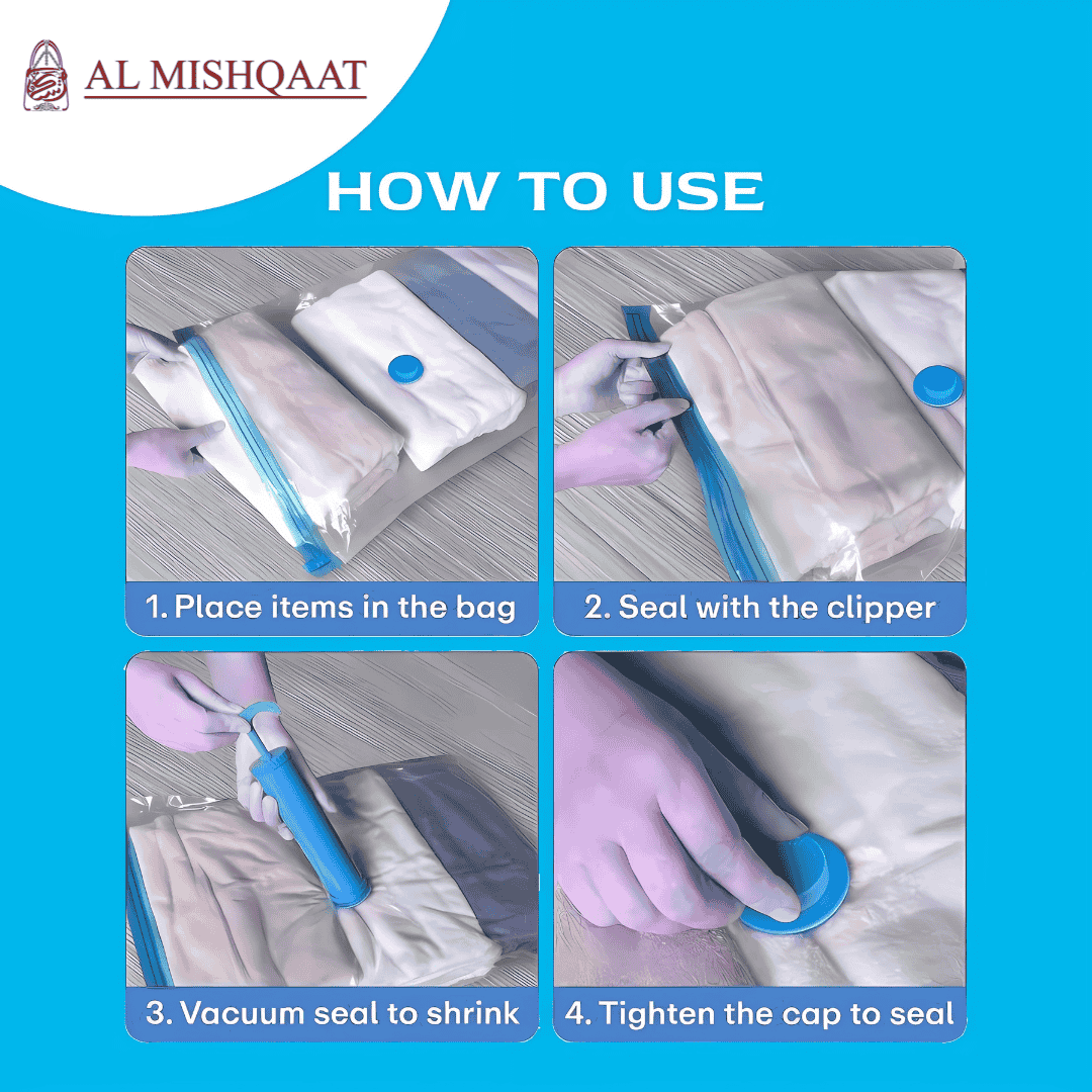 5 + 1 Vacuum Storage Bags Set