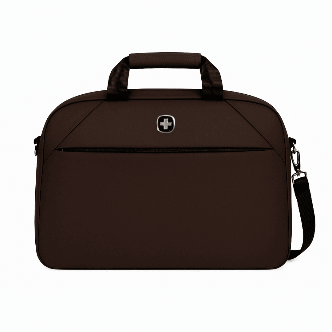 Elite faux leather sleek laptop bag