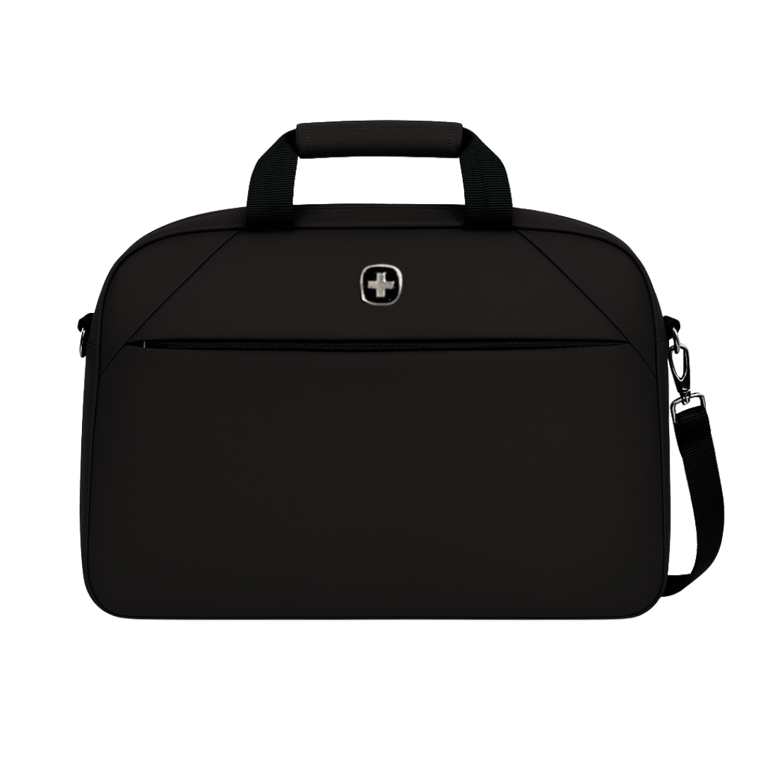 Elite faux leather sleek laptop bag
