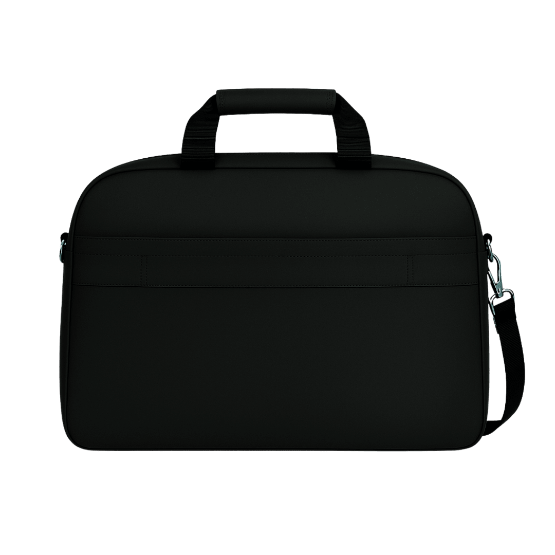 Elite faux leather sleek laptop bag