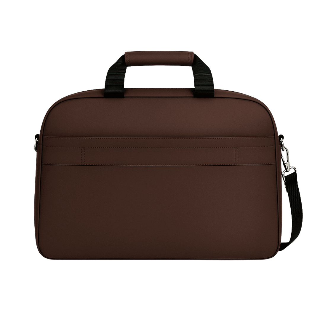 Elite faux leather sleek laptop bag