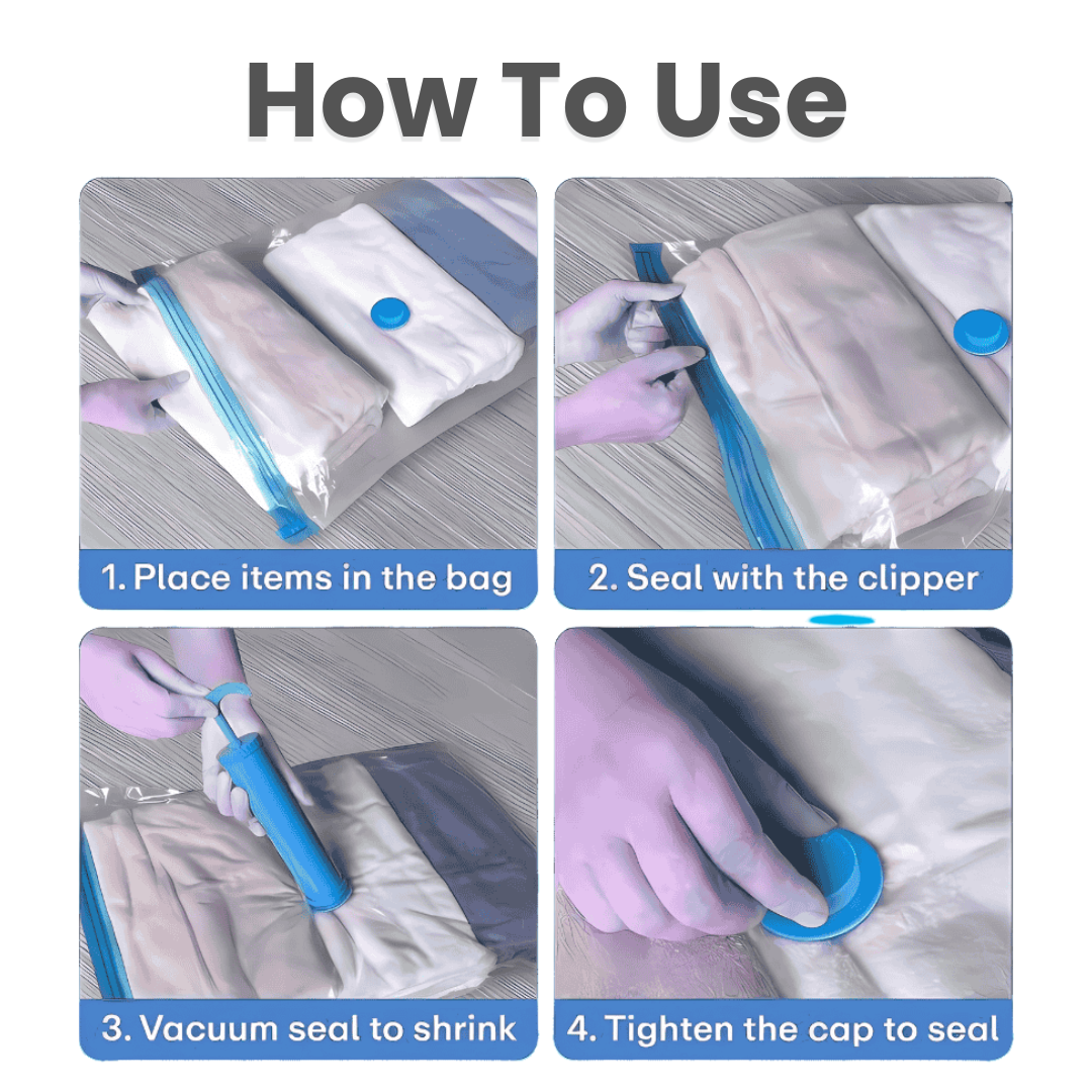 Jumbo Flat Vacuum Storage Bag 80'120cm