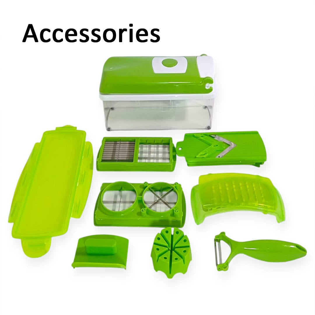 5 in 1 vegetable cutter Green kitchen accessories