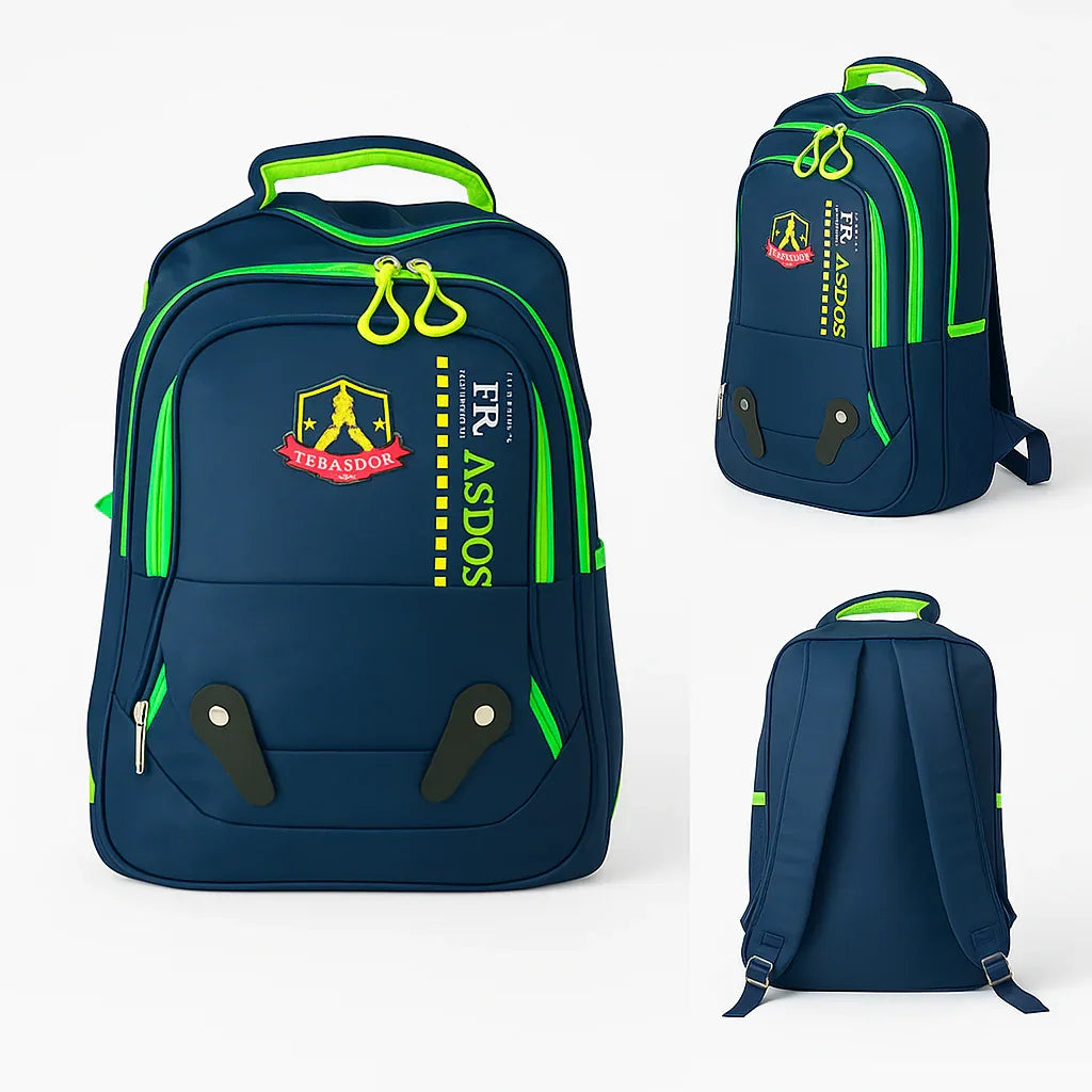 Lightweight branded Parachute Backpack Green backpacks
