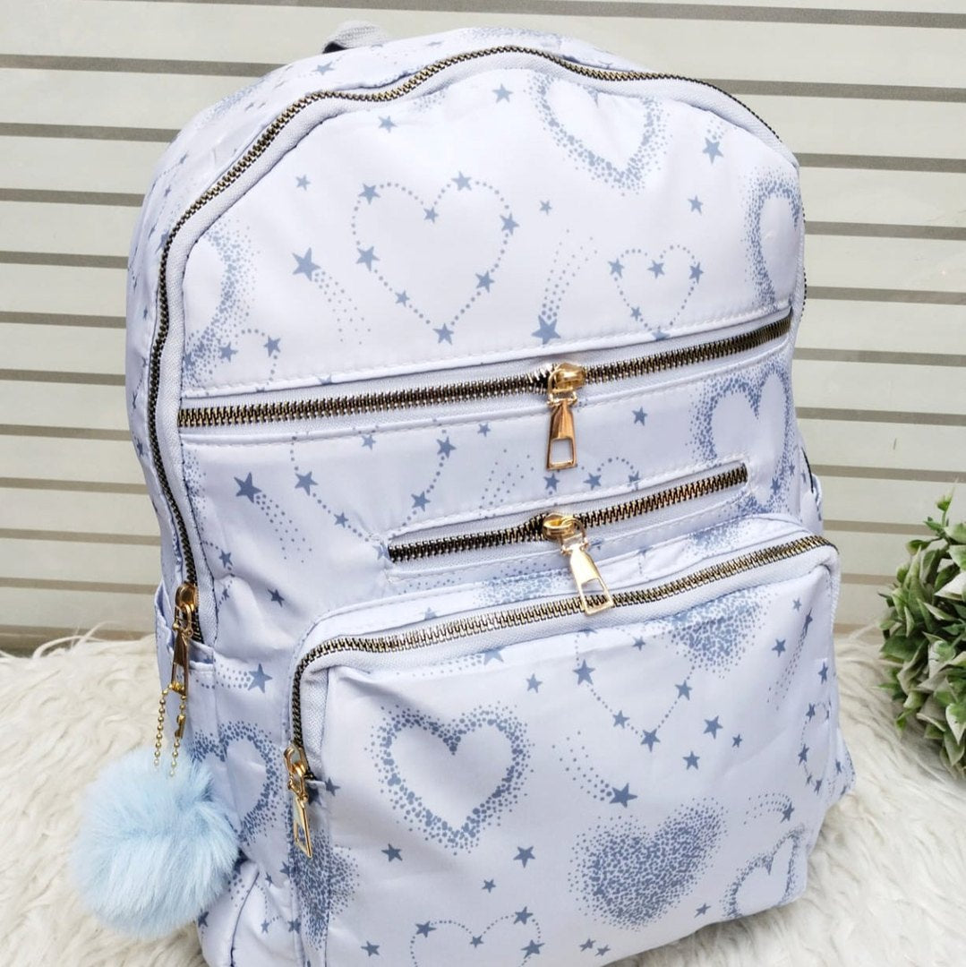 Cute printed backpacks light blue backpacks