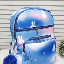 Cute printed backpacks Blue backpacks