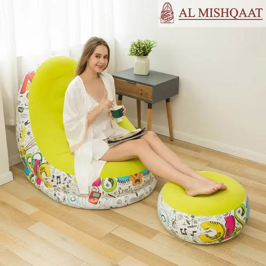 2pcs Inflatable durable graffiti sofa sofa
