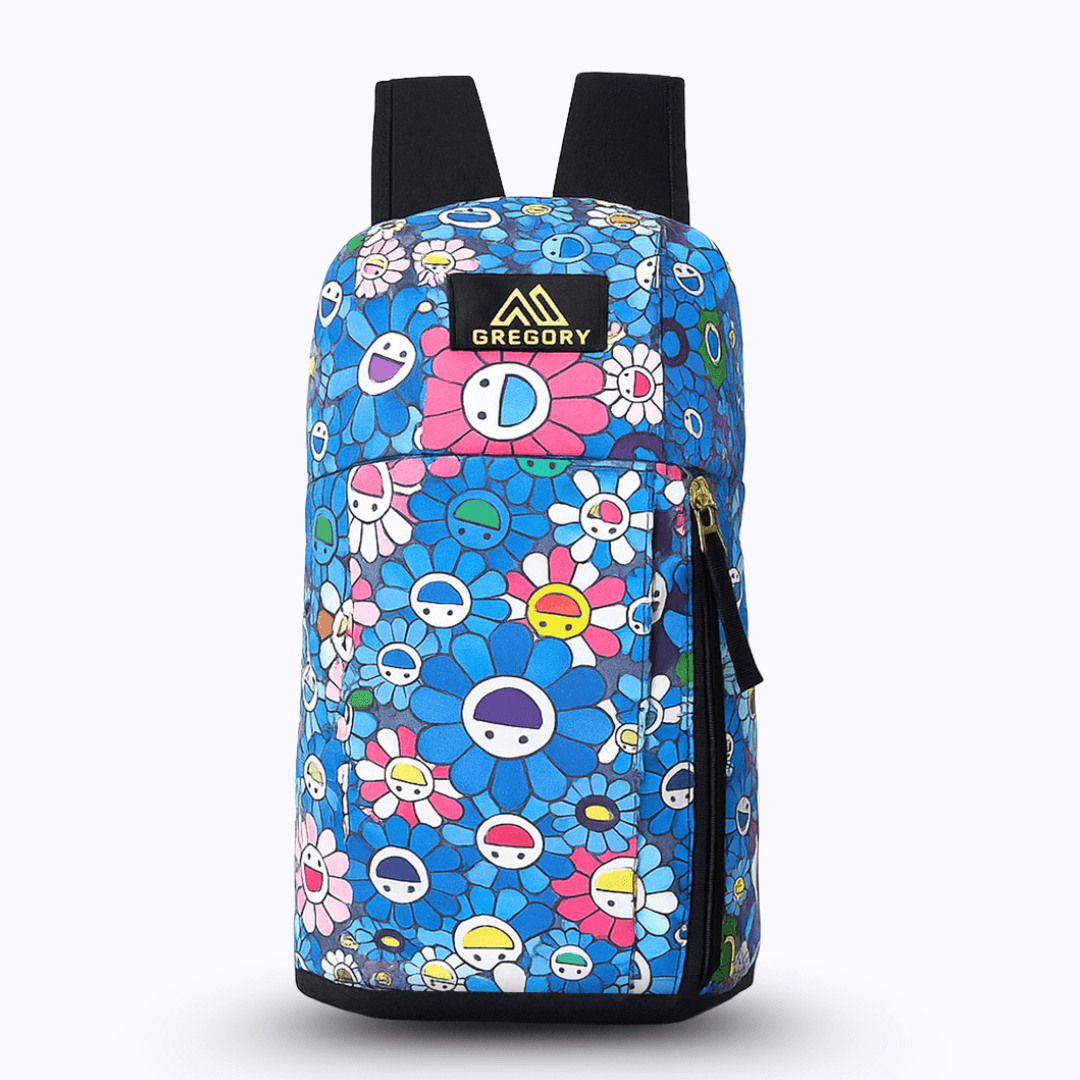 colorful floral backpack / kids backpack blue color  gregory backpack