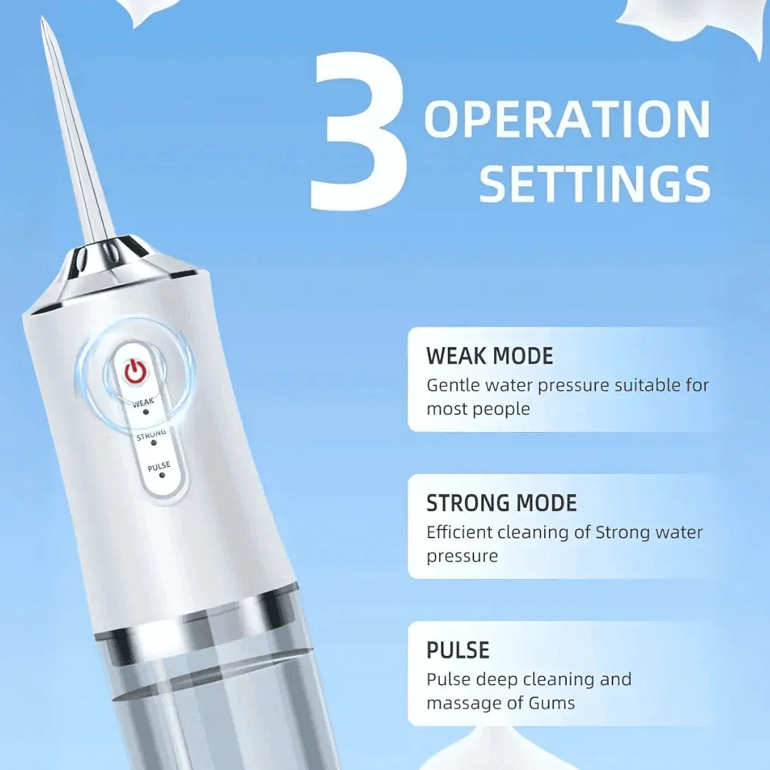 Oral irrigator water flosser for teeth and gums
Dental water flosser for braces
Portable water flosser device