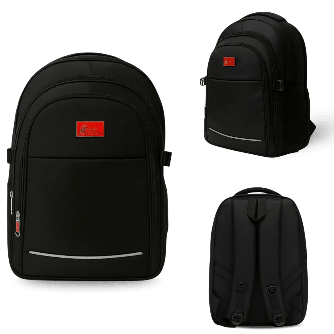 Black Vibrant Deluxe Backpack