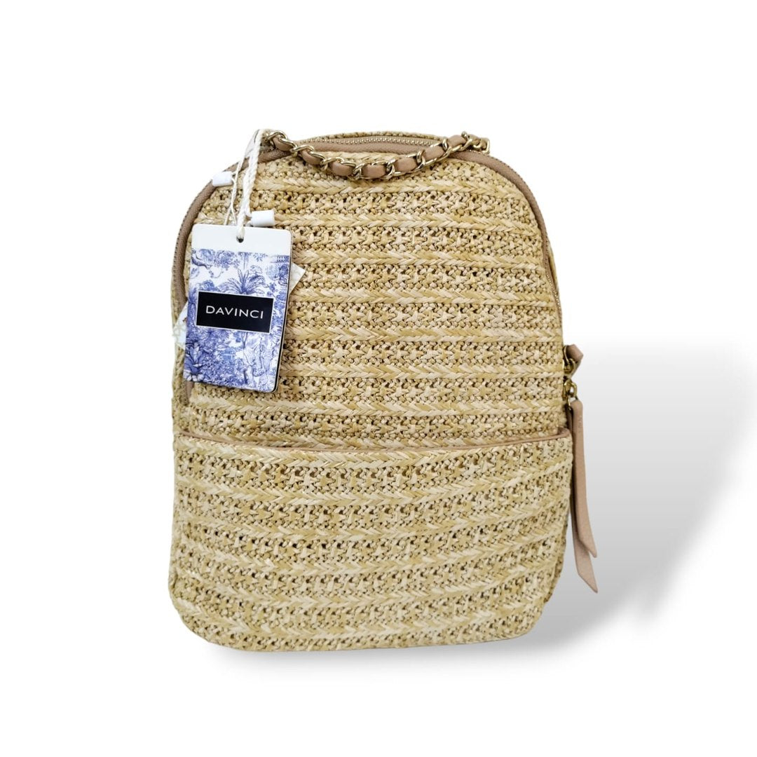 3 in 1 Convertible Jute Backpack Beige backpacks
