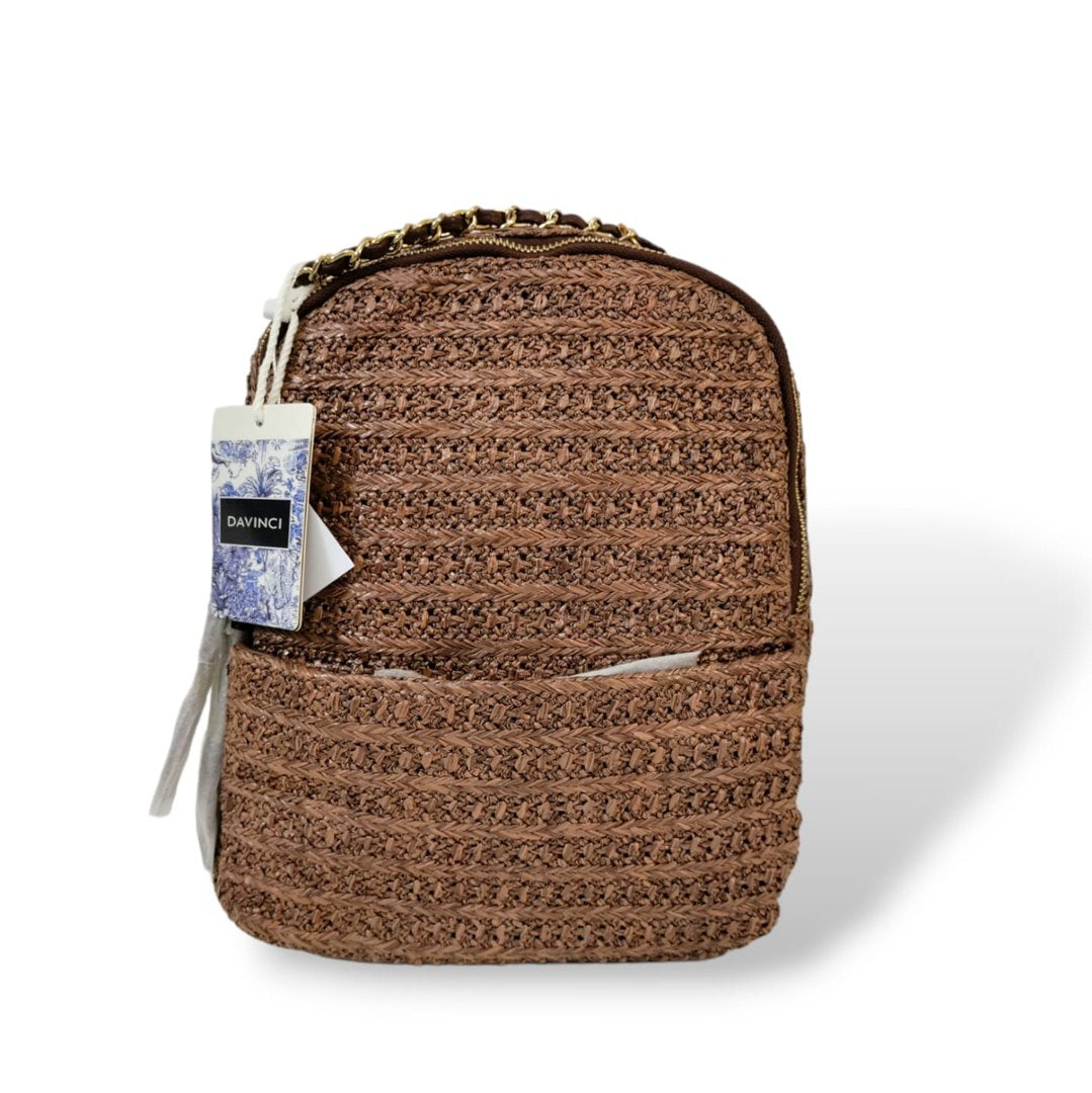 3 in 1 Convertible Jute Backpack Brown backpacks