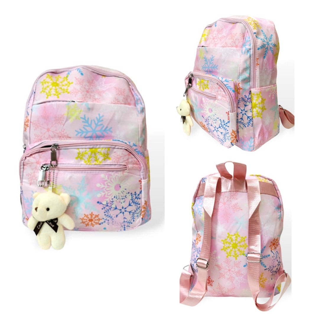 Stylish college printed backpack Pink backpacks