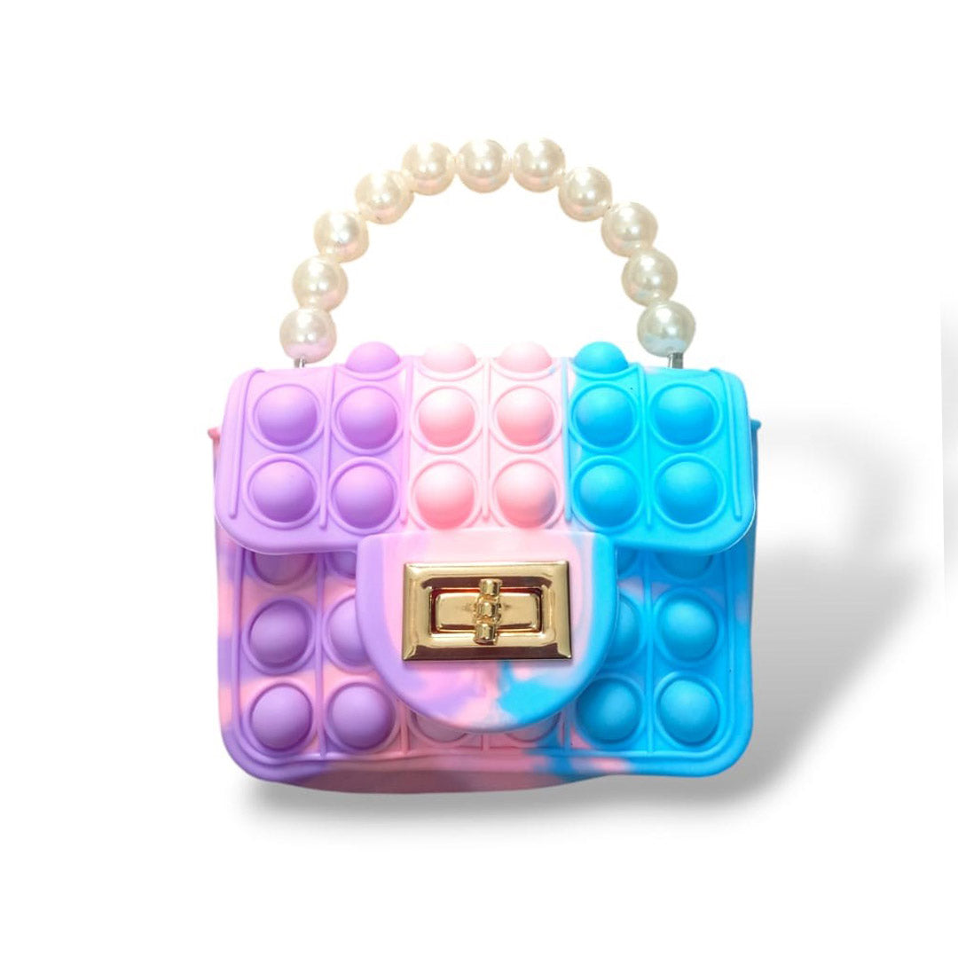 Kids popit purse purple-pink-blue purse