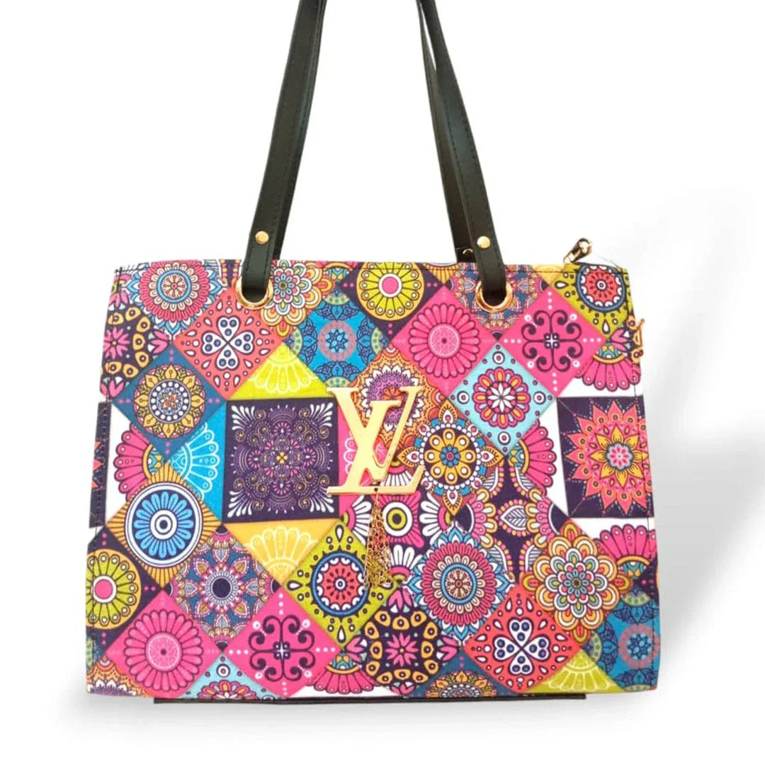 Large Elite printed tote bag pink tote bags