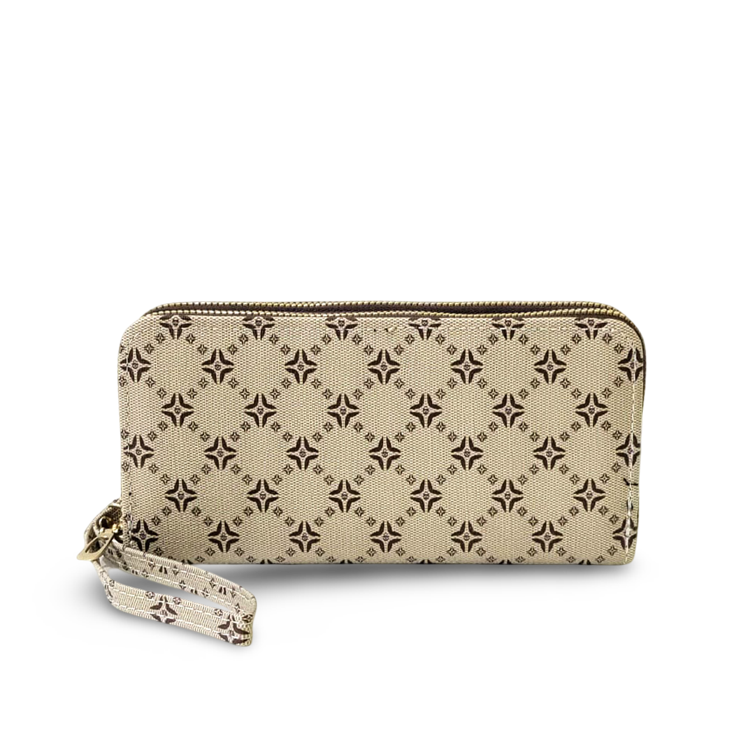 Classic Vintage Double Zipper Multi-Pocket Purses