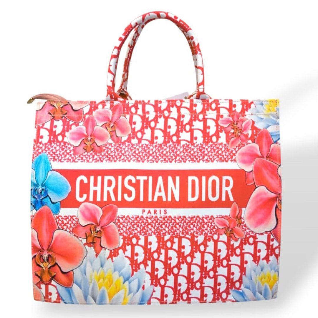 Dior oversized tote bags Red tote bags