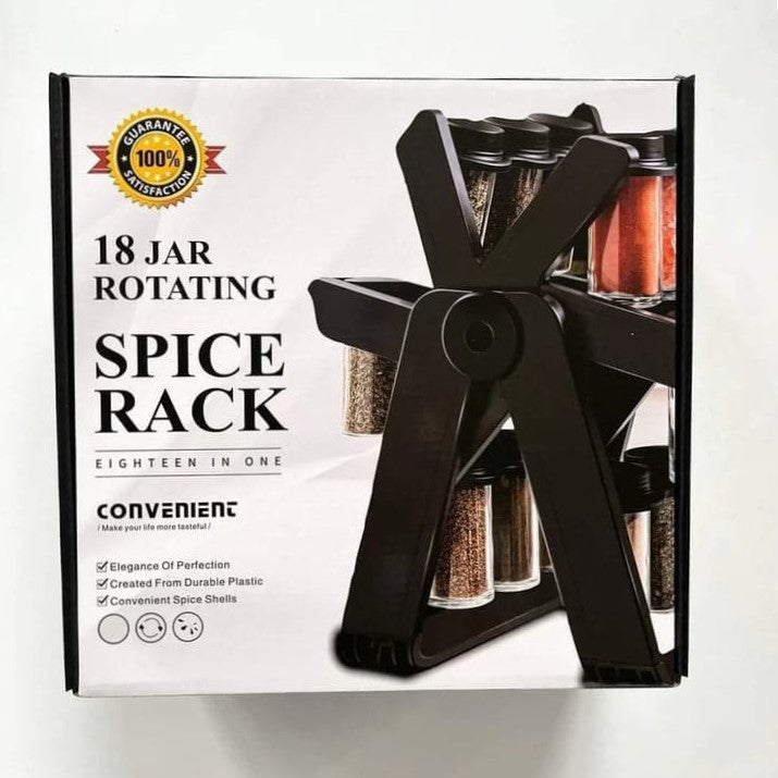 Rotating 360° spice rack organizer