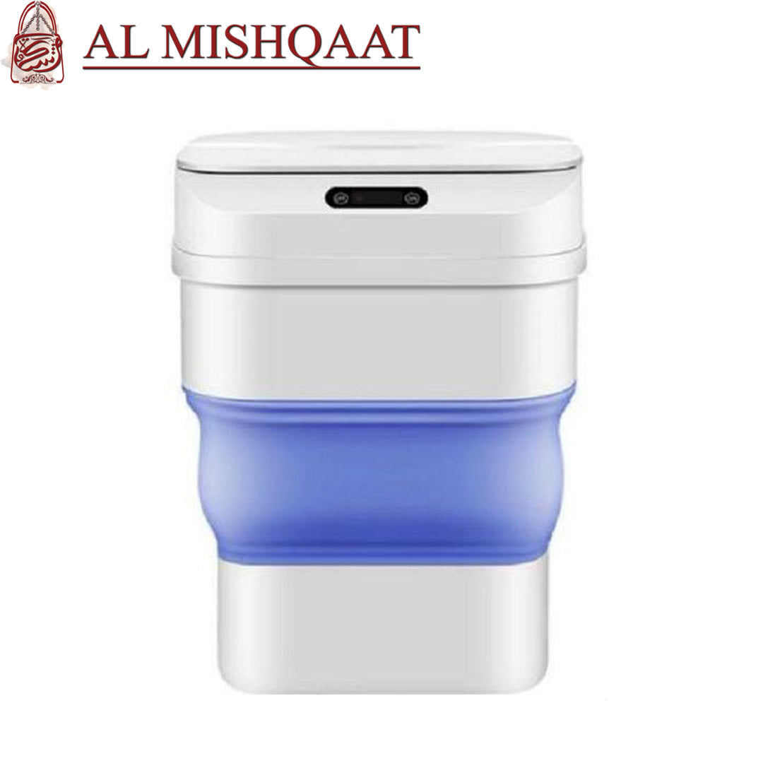 Smart Sensor, Folding Trash Can light blue automatic
