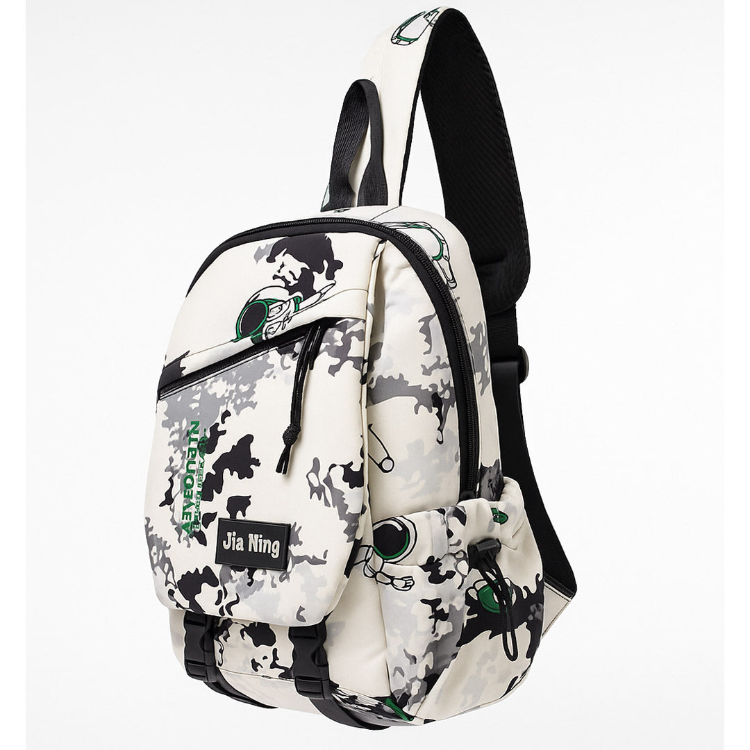 White astronaut sling bag / kids sling bag white bag Kids Astronaut Sling Backpack