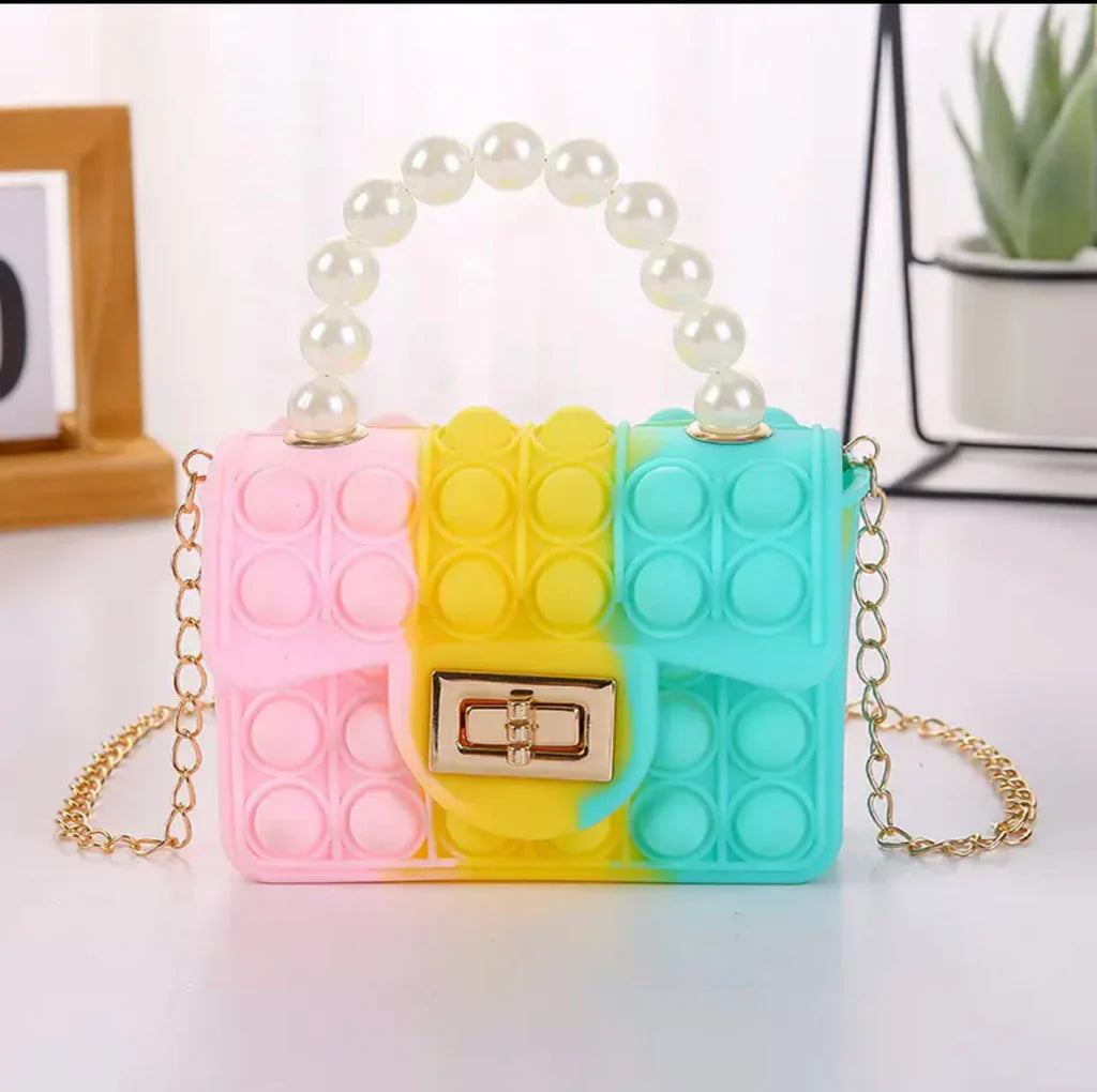 Kids popit purse purse