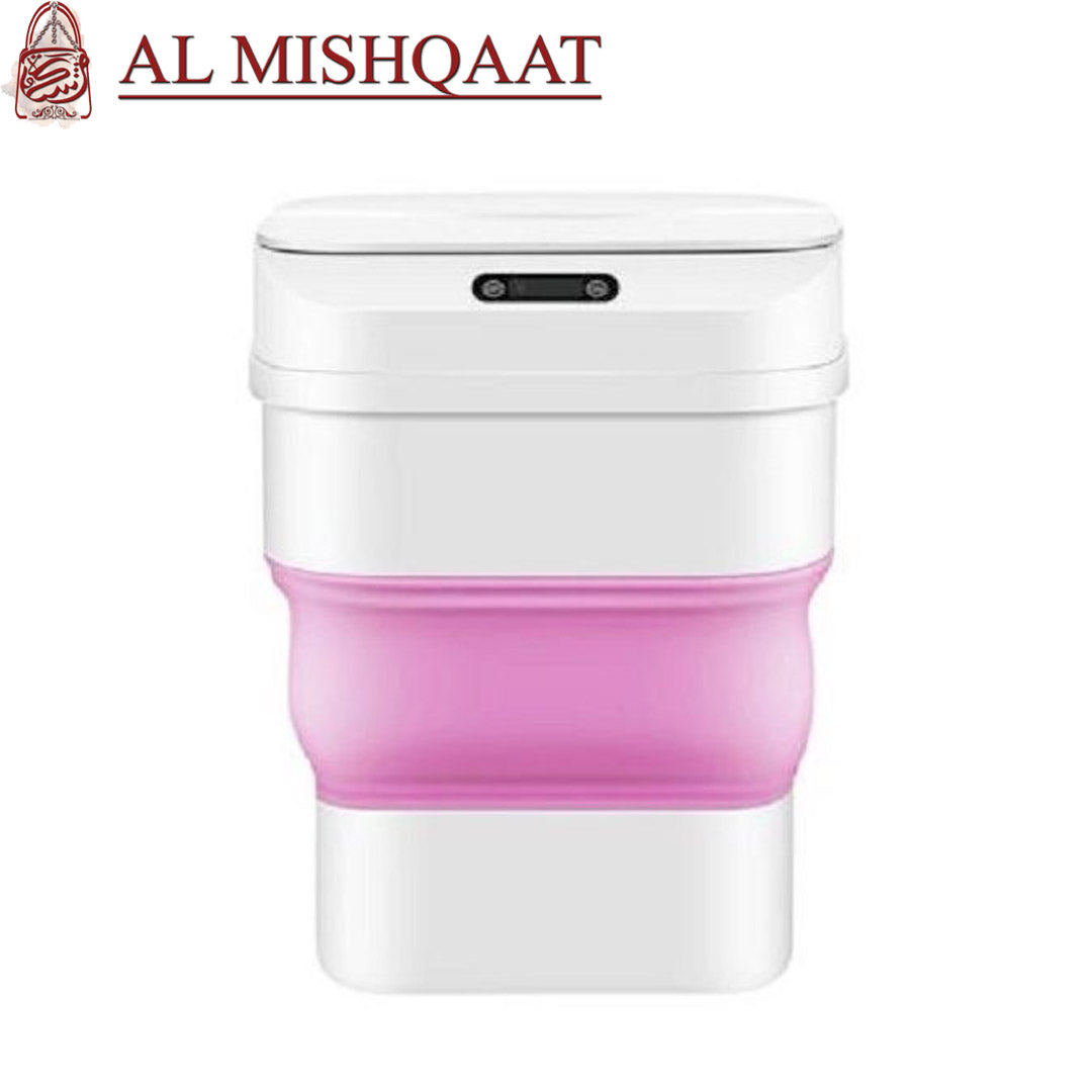 Smart Sensor, Folding Trash Can Pink automatic