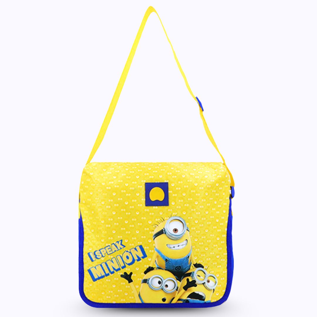 Minion Messenger bag - yellow & blue I speak minion