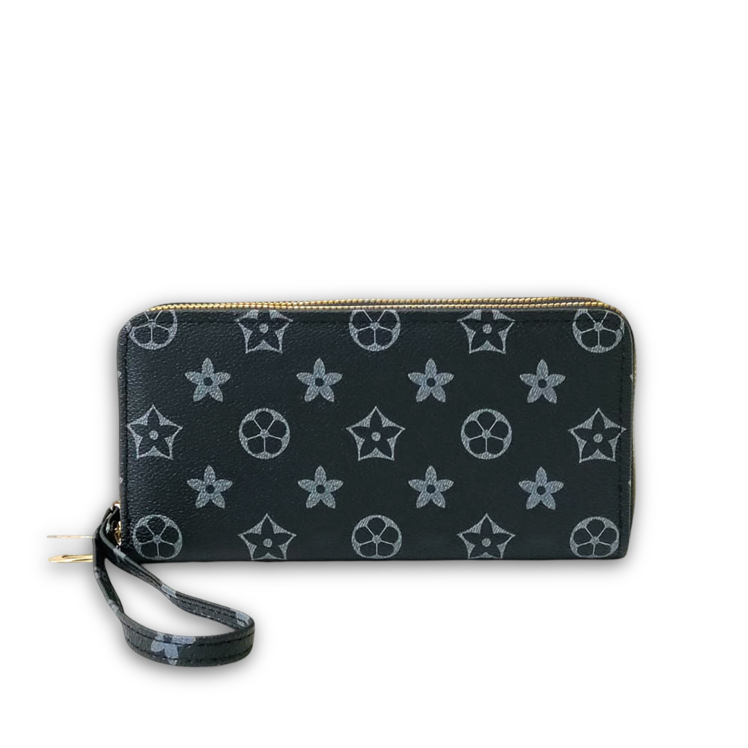 Classic Vintage Double Zipper Multi-Pocket Purses