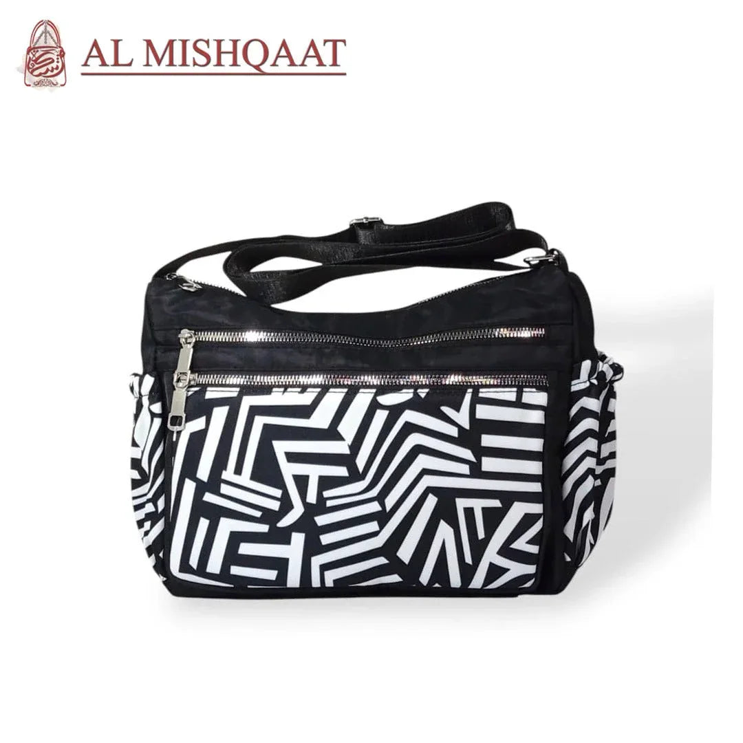 Black Printed Crossbody Bags