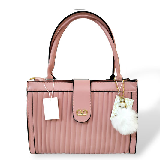 High quality stylish hand bag pink hand/ shoulder bags