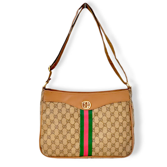 Classic sleek shoulder bag Brown hand bags
