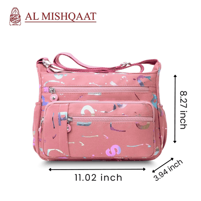 Pink Alphabet Crossbody Bag