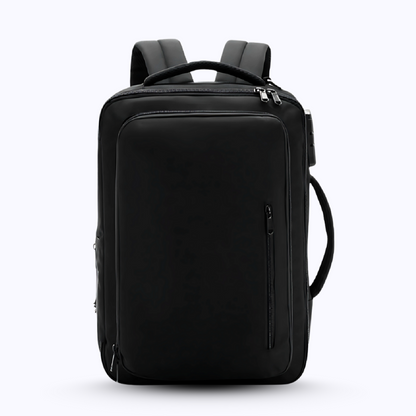 Black Orange Hand Carry Laptop Backpack, Laptop Backpack
