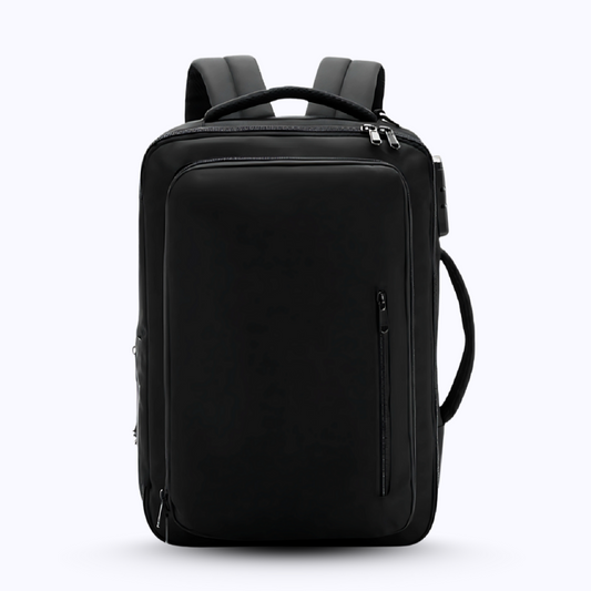 Black Orange Hand Carry Laptop Backpack, Laptop Backpack