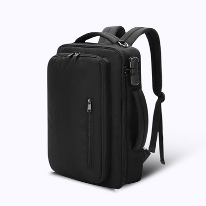 Black Orange Hand Carry Laptop Backpack, Laptop Backpack