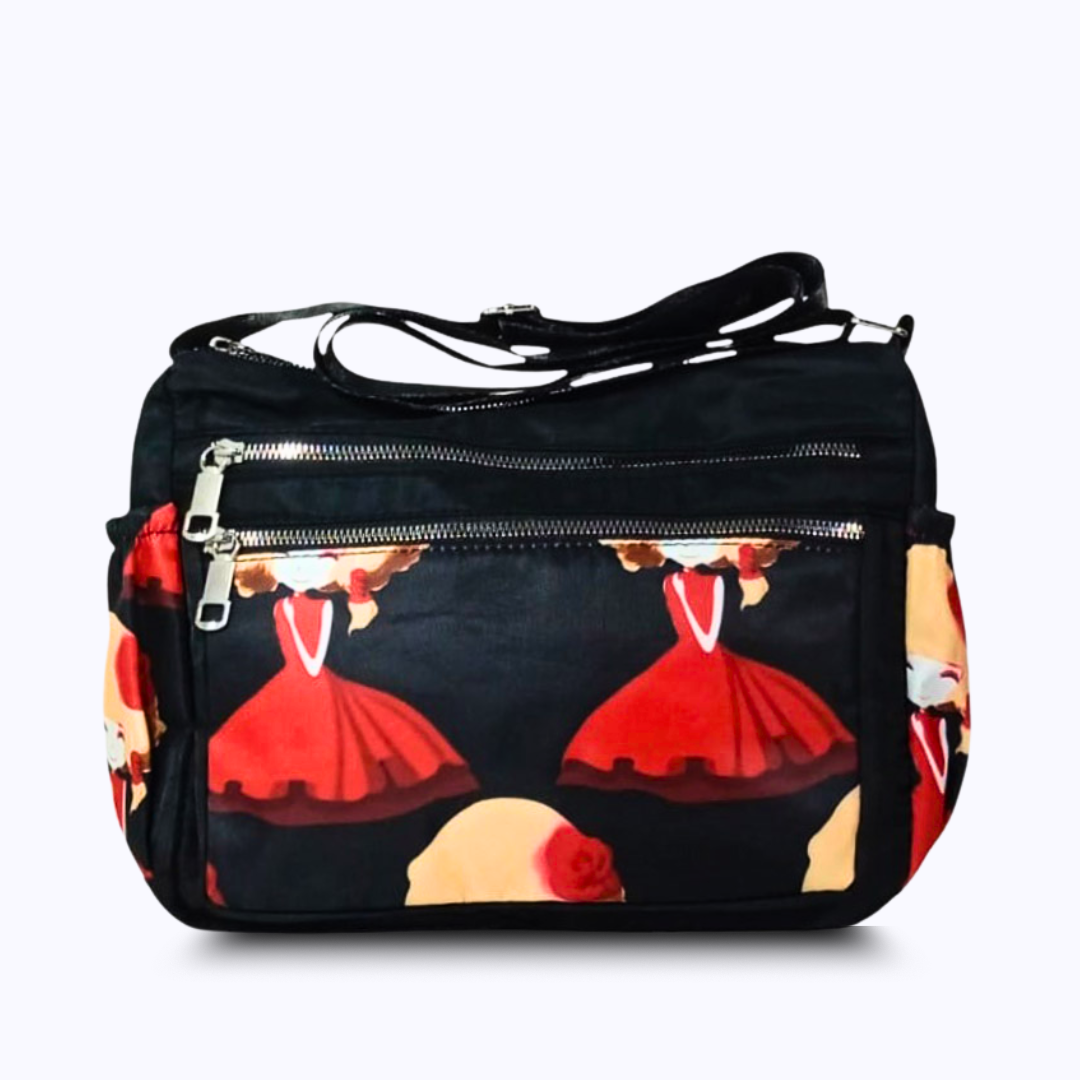 Printed parachute shoulder bag - doll hand/ shoulder bags