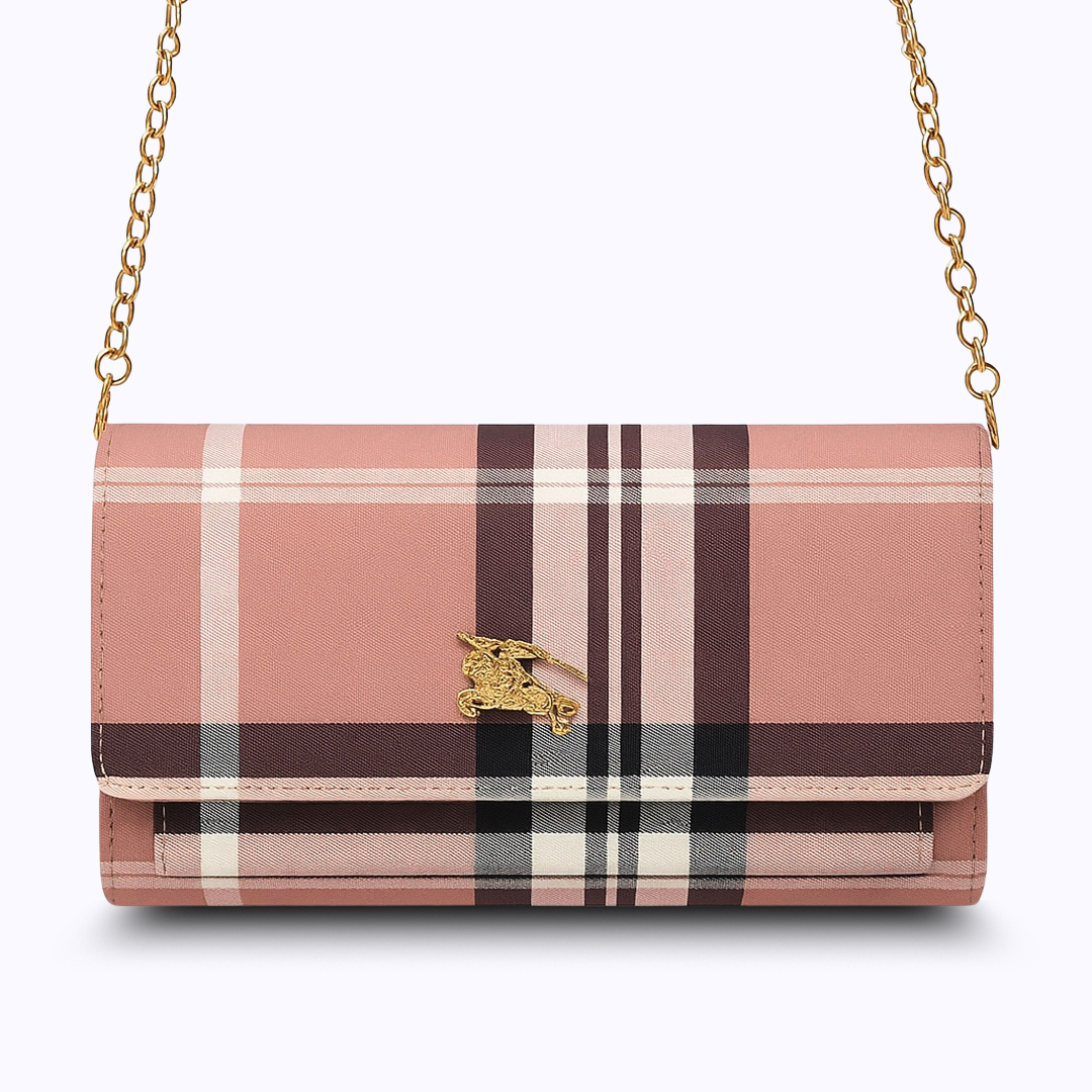 Premium checkered clutch purses