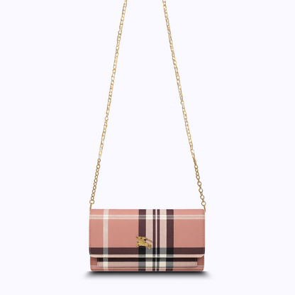 Premium checkered clutch purses