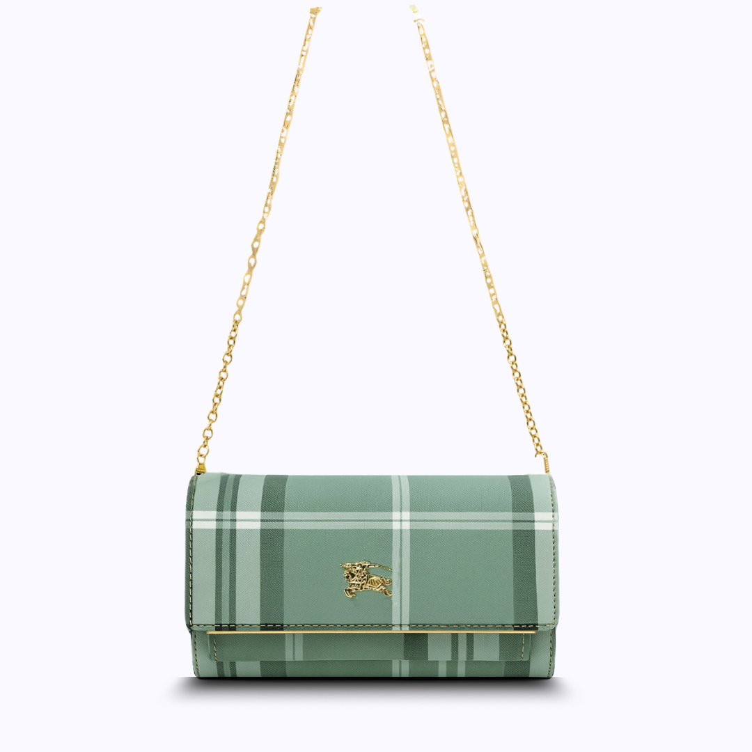 Premium checkered clutch purses