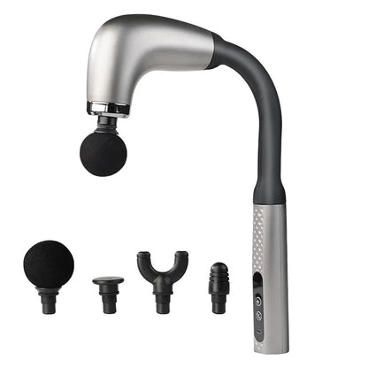 Fascial curved massage gun silver massage gun